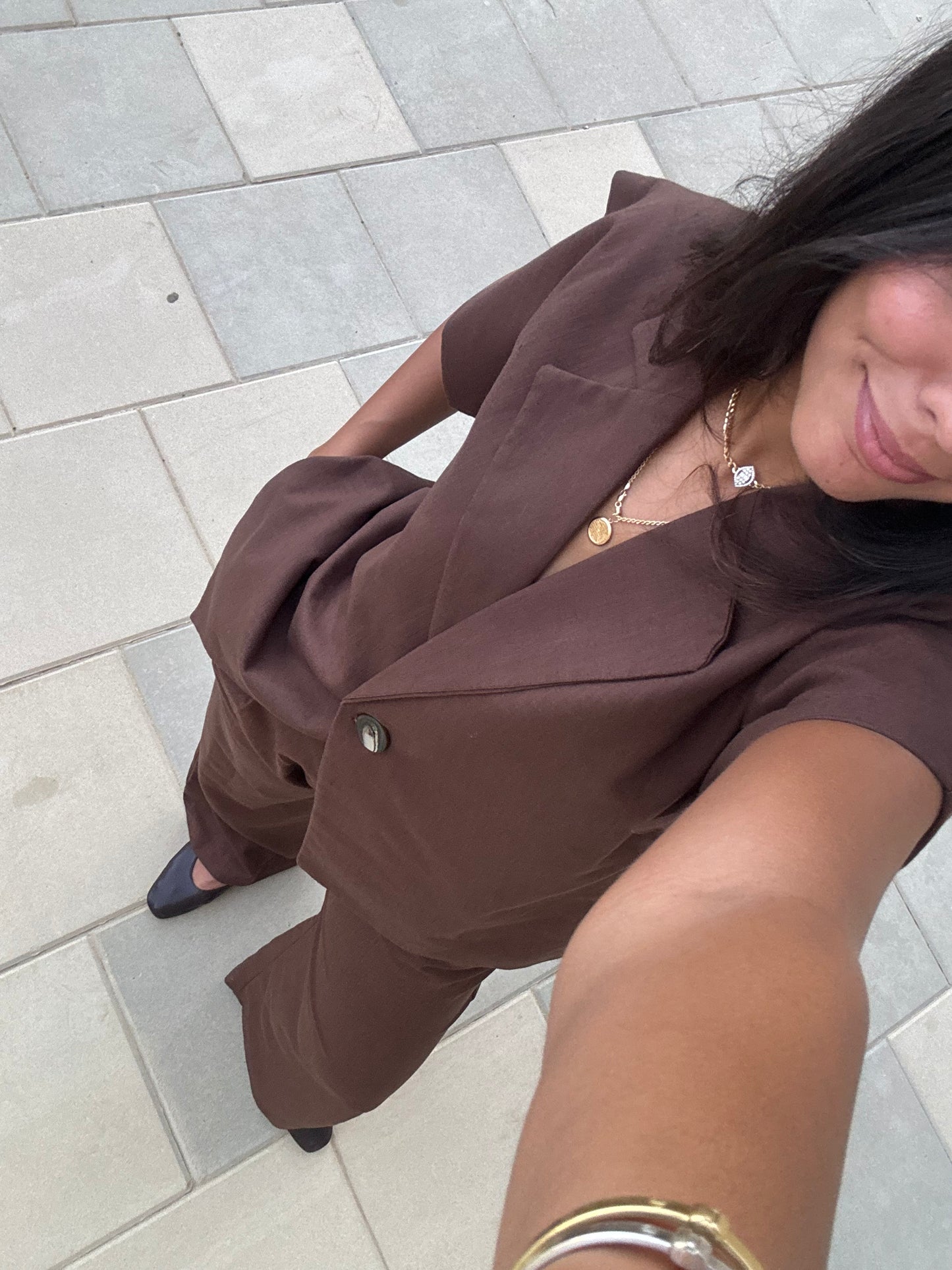 Linen Ensemble in Brown