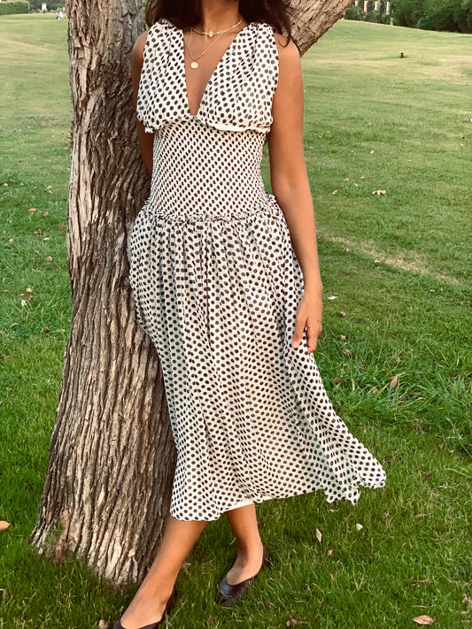 La Dolce Dotta Dress - White