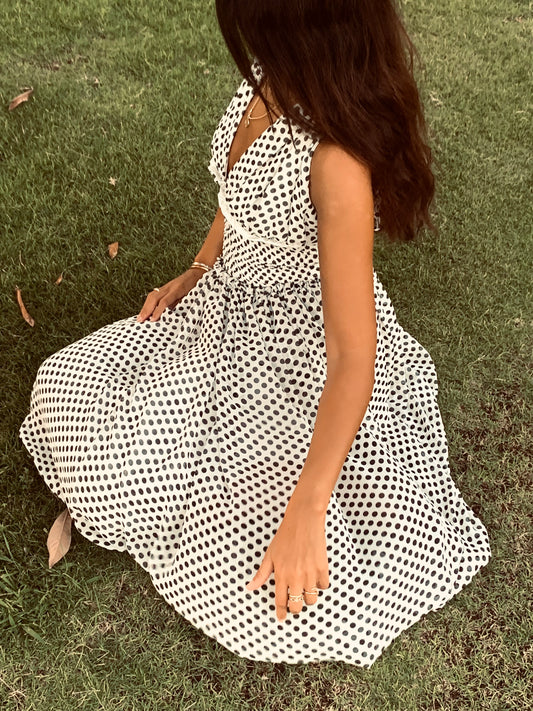 La Dolce Dotta Dress - White